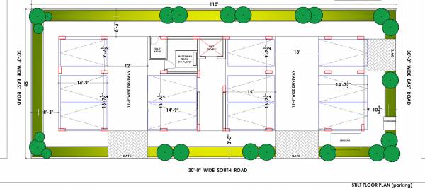  lake-side Apex Lake Side Stilt  Cluster Plan