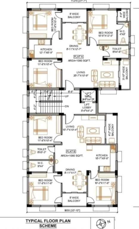  kalponik co operative hig Kalponik Co Operative HIG Cluster Plan from 1st to 4th Floor