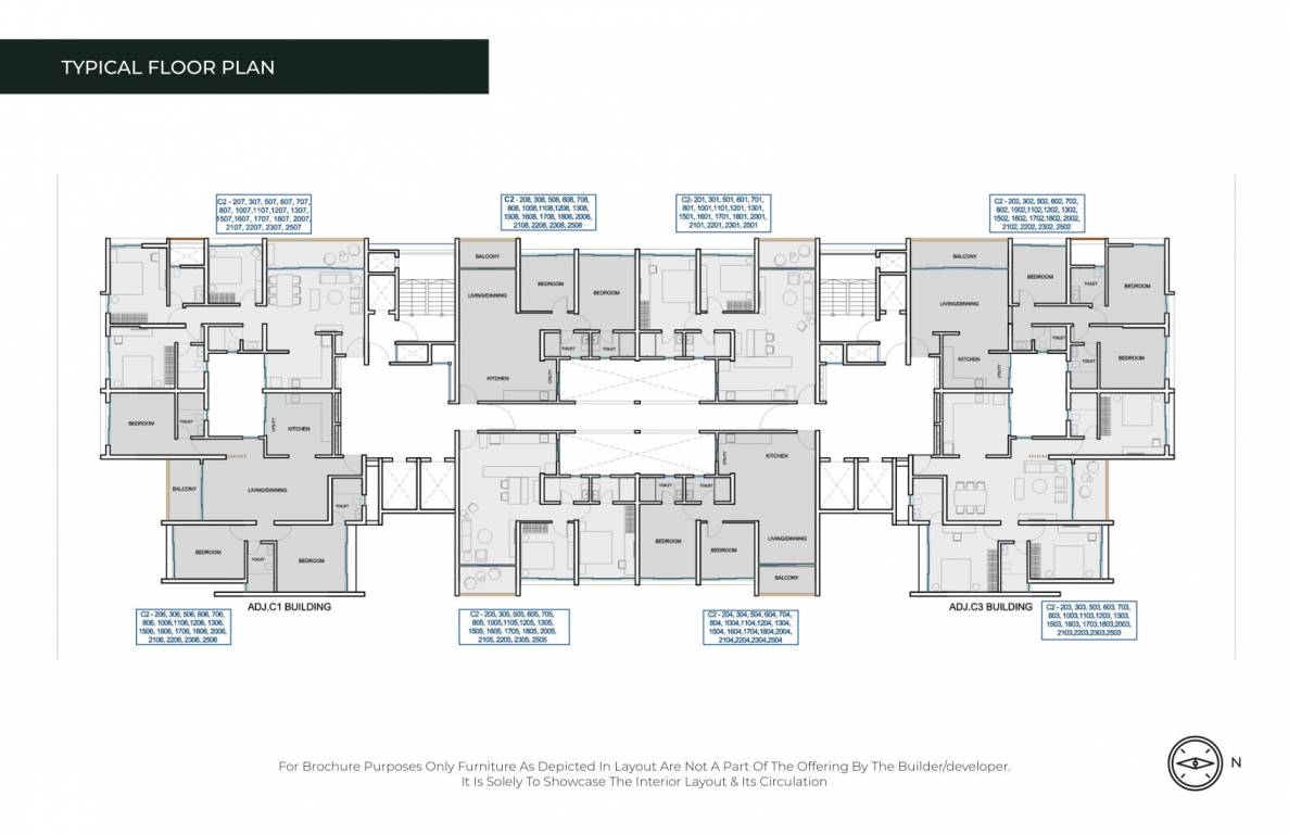  parth tower c2 Parth Tower C 2 Cluster Plan