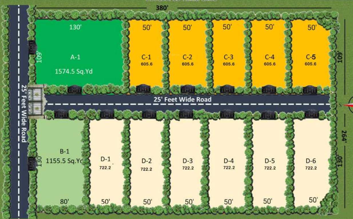  namo green farm Layout Plan
