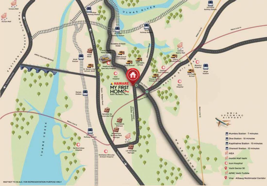  my first home shil phata phase 1 bldg 1 Location Plan