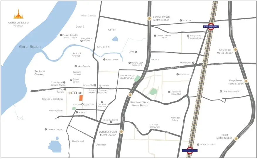  solitaire Location Plan