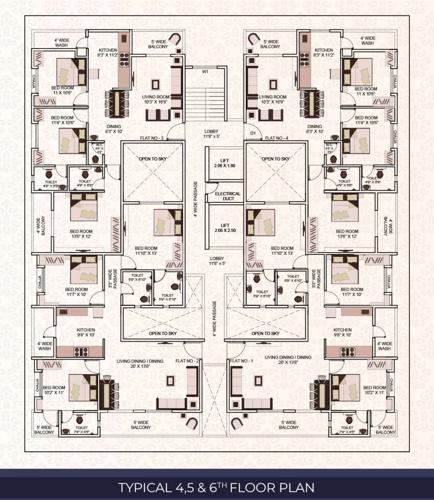  129-riddhi-siddhi-heights Ameya Apartment Cluster Plan