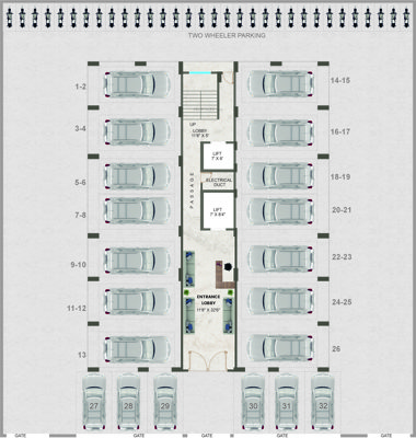 Ameya Apartment Cluster Plan 129-riddhi-siddhi-heights Ameya Apartment Cluster Plan