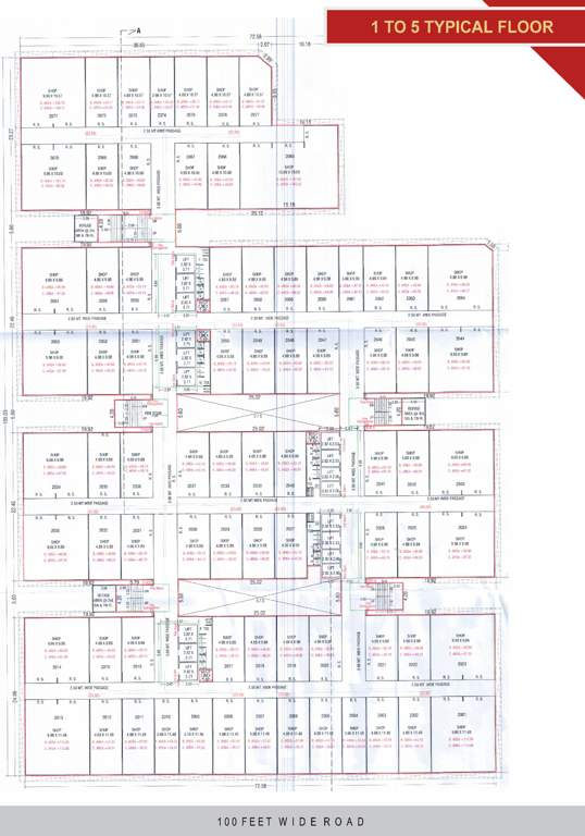  salasar textile market 1 Cluster Plan From 1st To 5th Floor