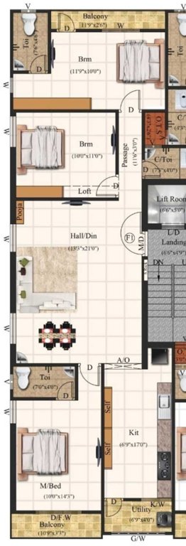  pancy Pancy Cluster Plan For 1st Floor