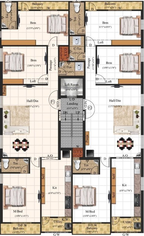  pancy Pancy Cluster Plan From 1st To 3rd Floor