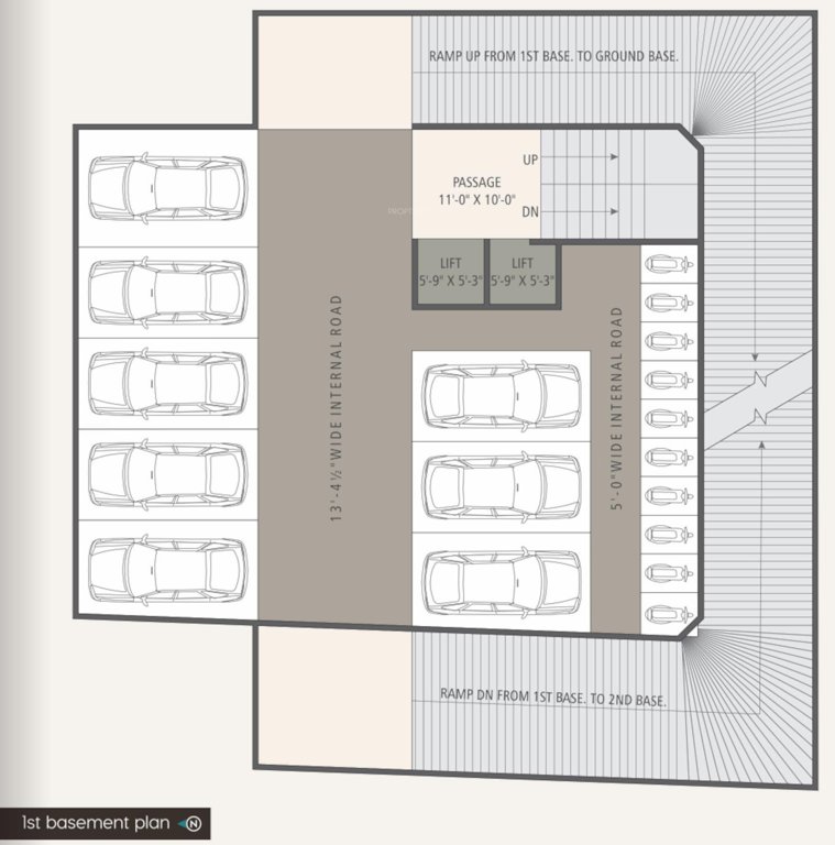  milestone elite One Commercial Building First Basement Cluster Plan