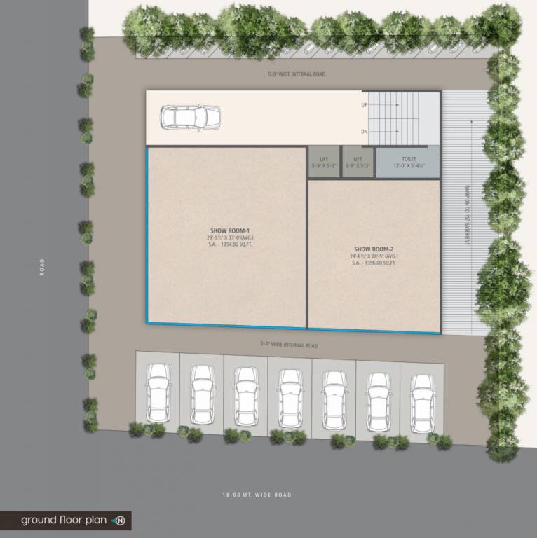  milestone elite One Commercial Building Lower Ground  Cluster Plan