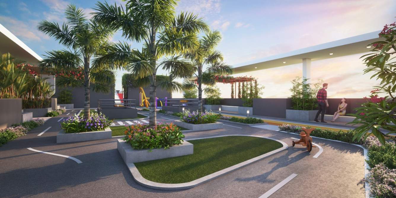  newton homes tathawade phase ii Landscape Garden and Tree Planting