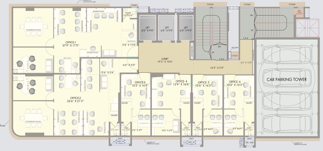  himat mansion chs ltd The Orion Business Park Typical Cluster Plan