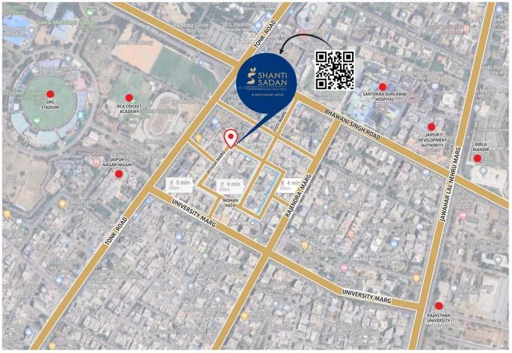  shanti sadan Location Plan