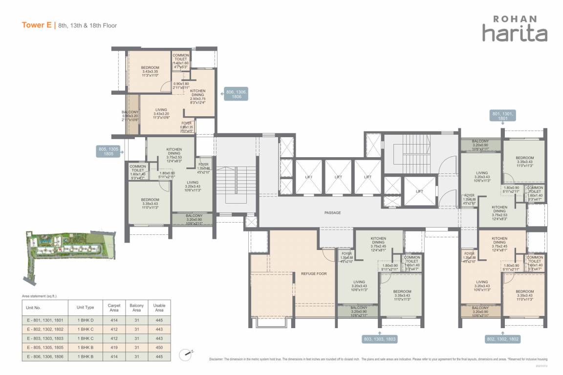harita phase 1 Wing E Cluster Plan