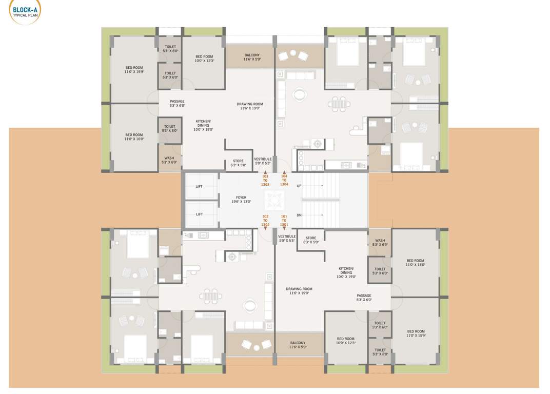  elegance A Cluster Plan