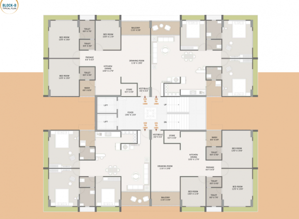  elegance B Cluster Plan