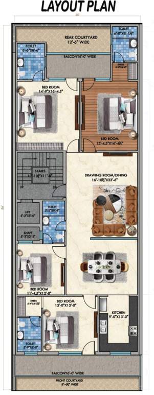  elegant floors Layout Plan