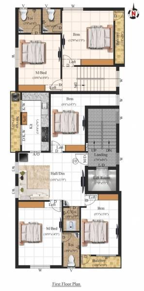  flora Flora Cluster Plan for 1st Floor