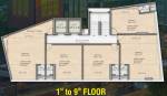  104-east 104 East Cluster Plan From 1st To 9th Floor