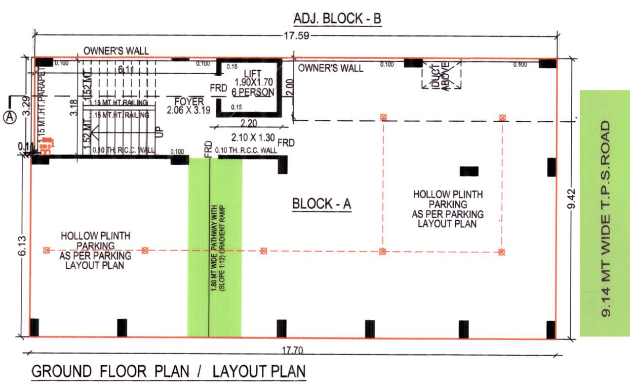  shanti avenue Shanti Avenue Cluster Plan for ground Floor