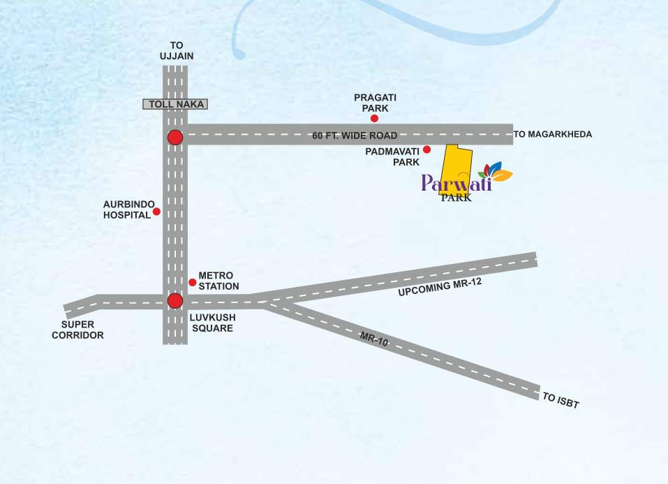parwati park Location Plan