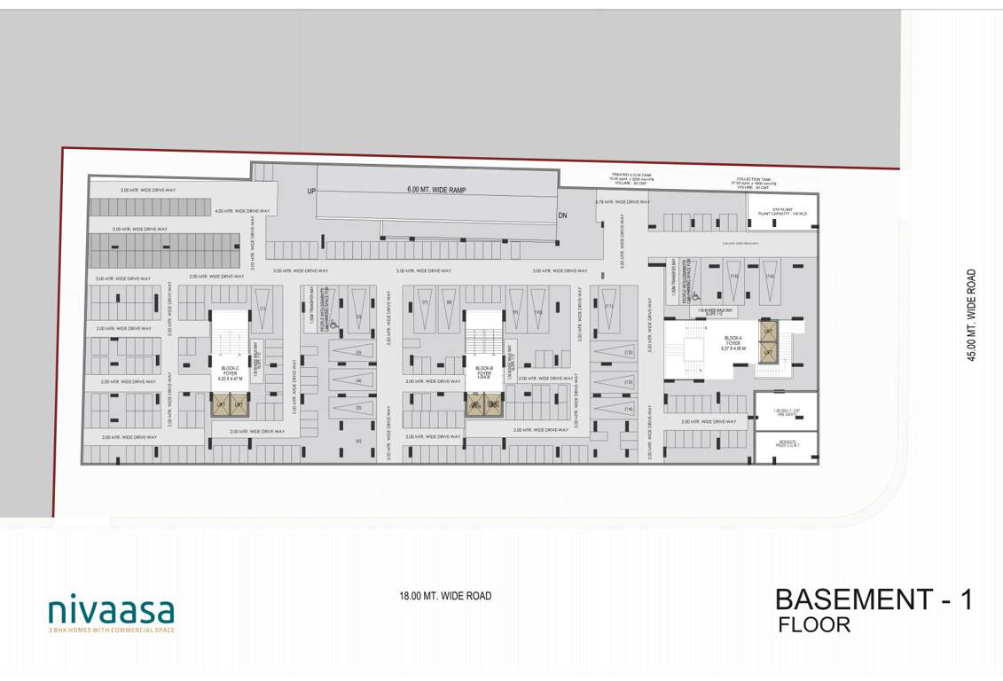  nivaasa Nivaasa BAsement 1 Floor Cluster Plan