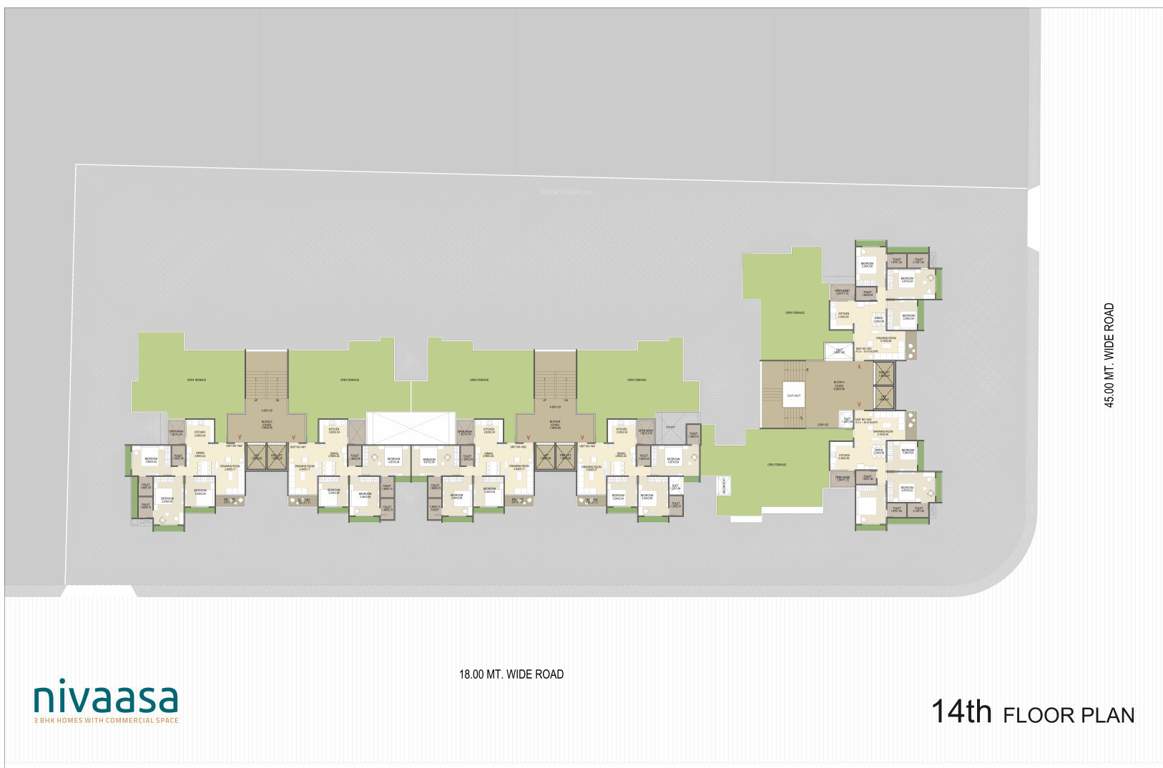  nivaasa Nivaasa Cluster Plan for 14th Floor