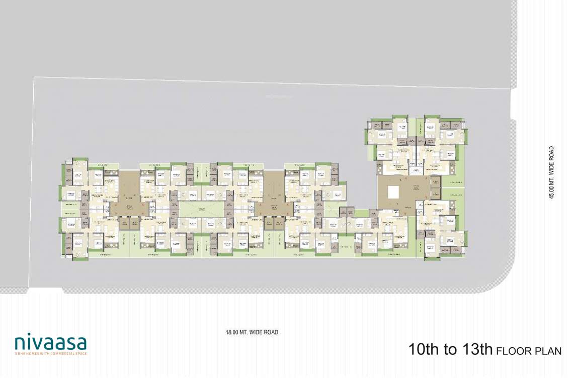  nivaasa Nivaasa Cluster Plan From 10th To 13th Floor
