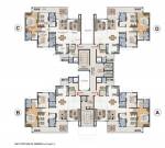 Tower 1st To 5th & 9th, 10th Floor Cluster Plan the-medallion-aurum Tower 1st To 5th & 9th, 10th Floor Cluster Plan