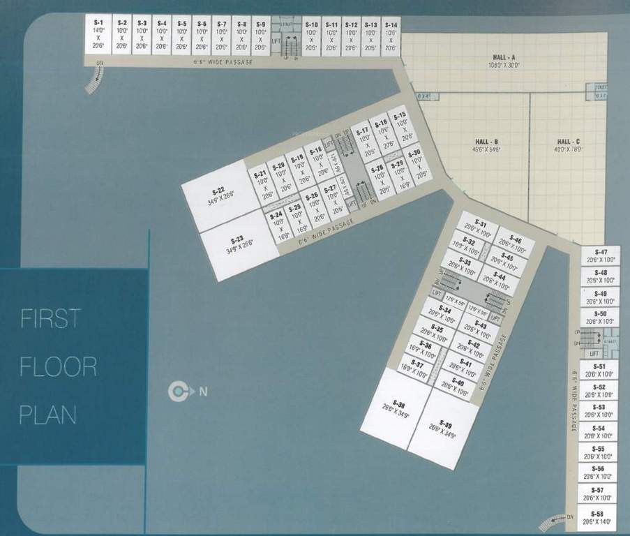  atlanta mall Atlanta Mall Cluster Plan for 1st Floor