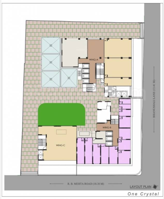  one crystal Layout Plan