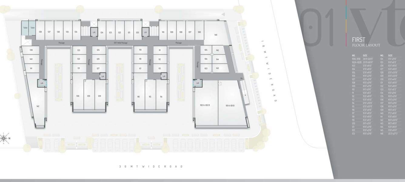 trade center Trade Center Cluster Plan for 1st Floor