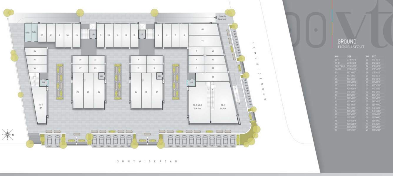 trade center Trade Center Cluster Plan for ground Floor