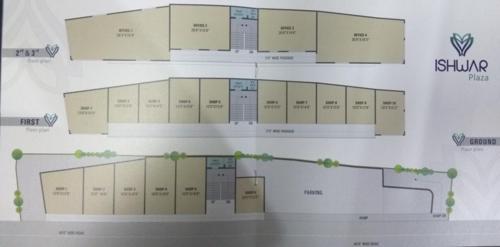  ishwar-plaza Ishwar Plaza Cluster Plan from ground to 3rd Floor