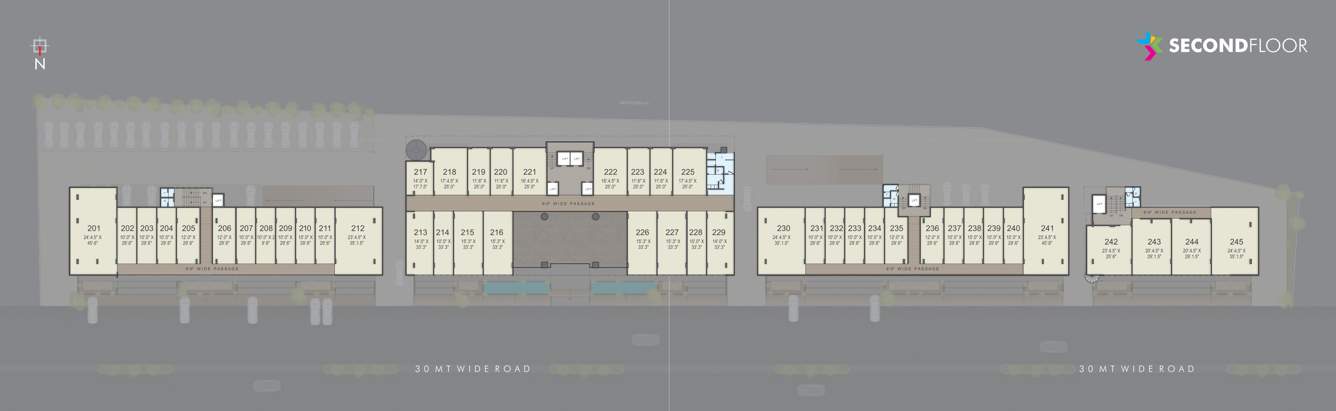  broadway Block A, B, C And D Cluster Plan for 2nd Floor