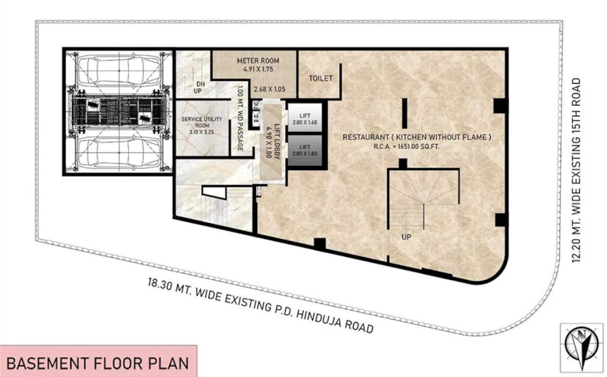  business park Lalani Business Park Basement Cluster Plan