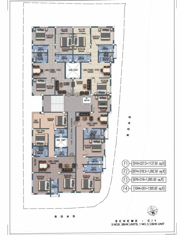  royal castle Ananda Nibas Cluster Plan