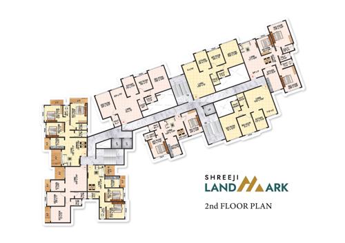  shreeji-landmark-phase-1 Shreeji Landmark Phase 1 Cluster Plan for 2nd Floor