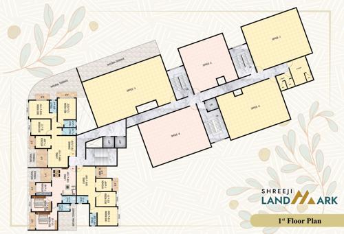 shreeji-landmark-phase-1 Shreeji Landmark Phase 1 Cluster Plan for ground Floor