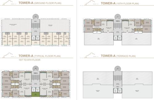  courtyard-regalia-ii Block A Cluster Plan from 1st to 10th Floor