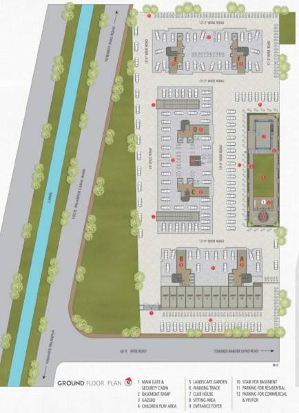  swaraj- Sangini Swaraj Ground Cluster Plan