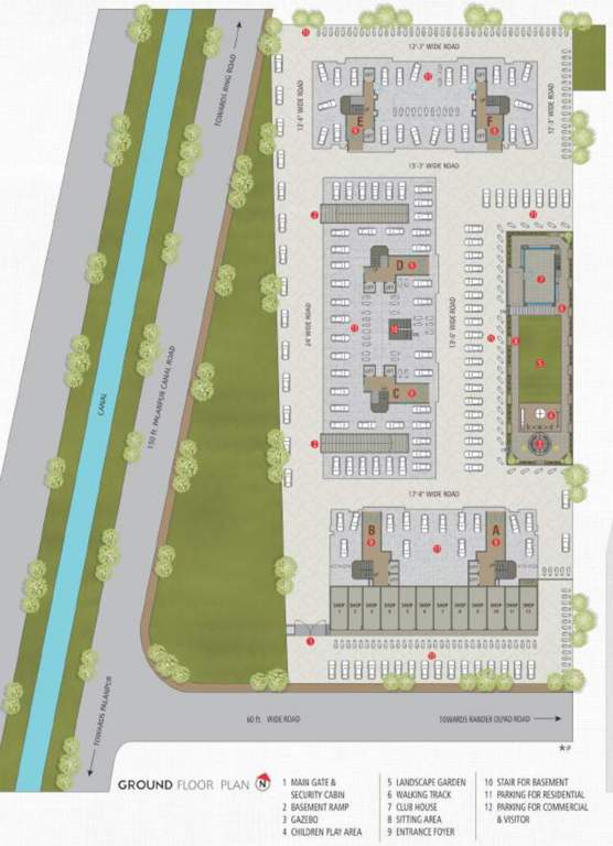  swaraj  Sangini Swaraj Ground Cluster Plan
