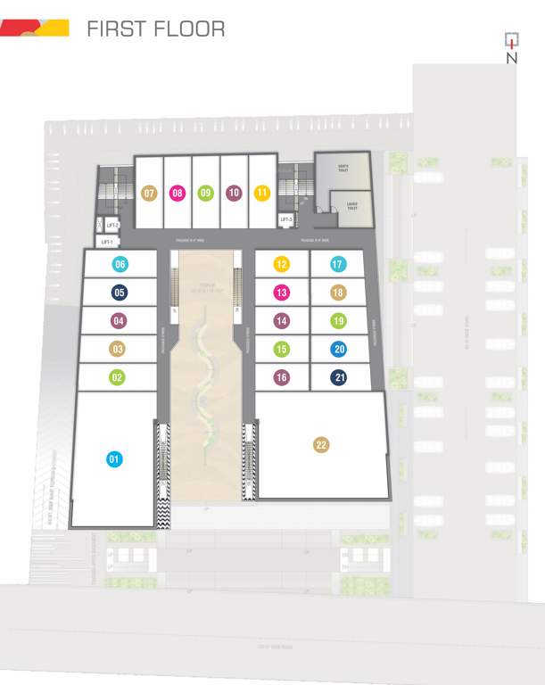  baroda city mall Baroda City Mall Cluster Plan for 1st Floor