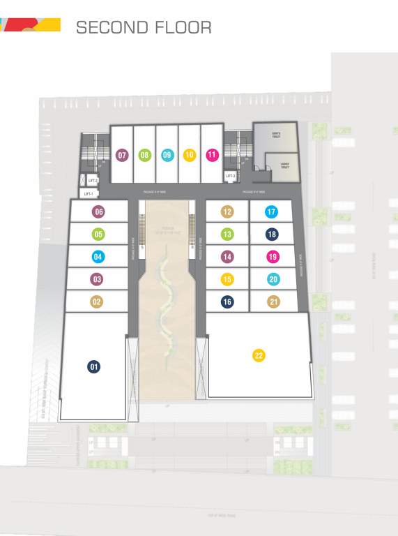  baroda city mall Baroda City Mall Cluster Plan for 2nd Floor