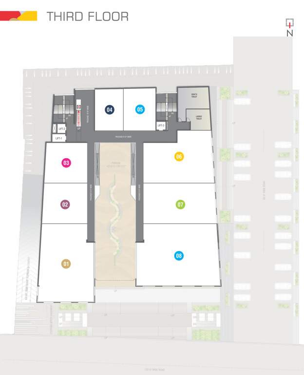  baroda city mall Baroda City Mall Cluster Plan for 3rd Floor
