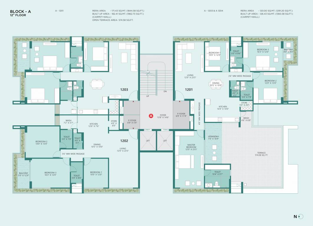  dev pinnacle Block A Cluster Plan