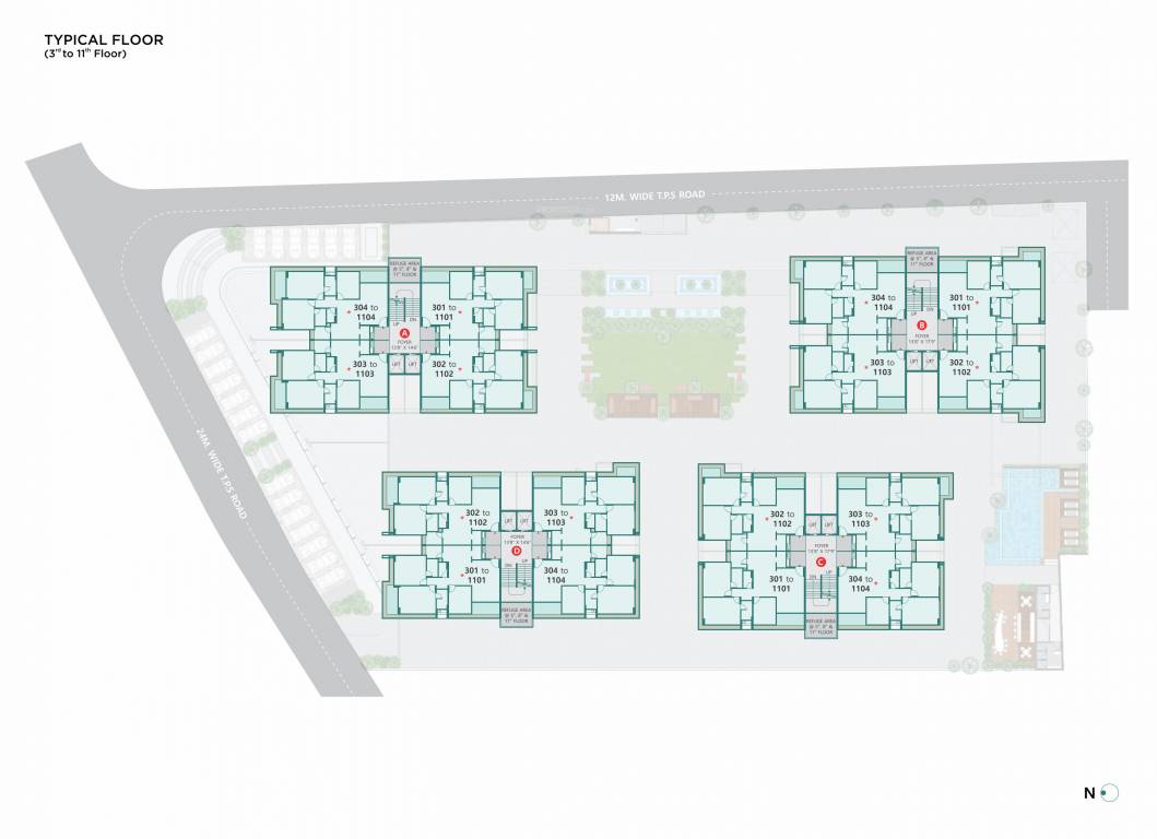  dev pinnacle Block A Cluster Plan
