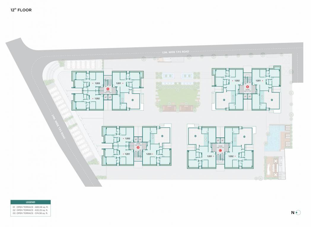  dev pinnacle Block A Cluster Plan