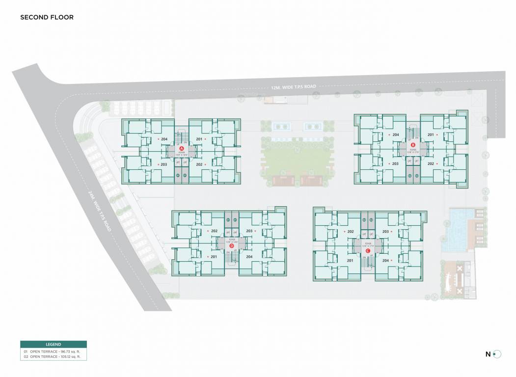  dev pinnacle Block A Cluster Plan