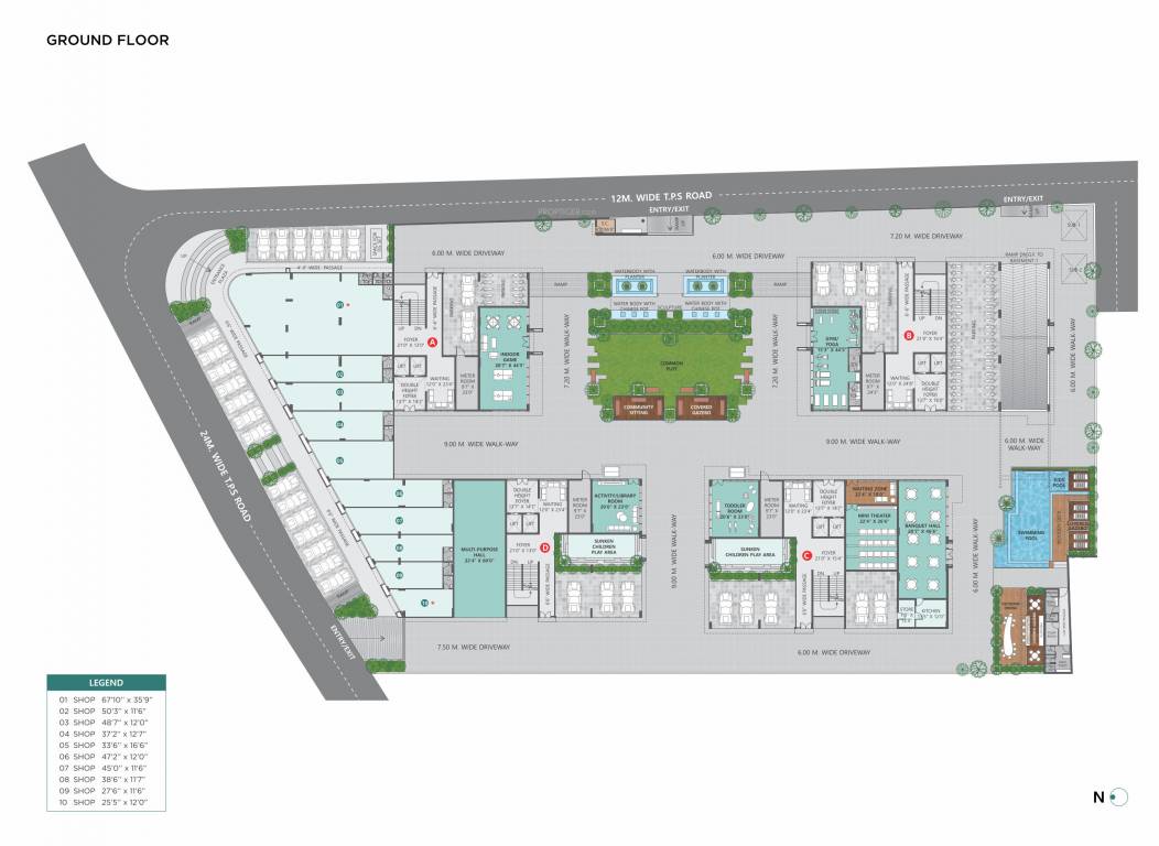  dev pinnacle Block A Cluster Plan