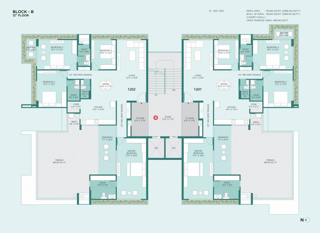  dev pinnacle Block B Cluster Plan